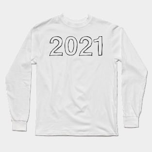 Class of 2021 Doodle Font Long Sleeve T-Shirt